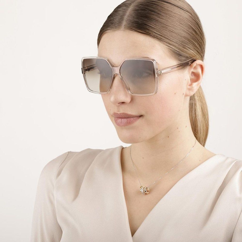 NEW Saint Laurent SL232 BETTY 005 Nude Beige Gradient Sunglasses - Picture 10 of 15